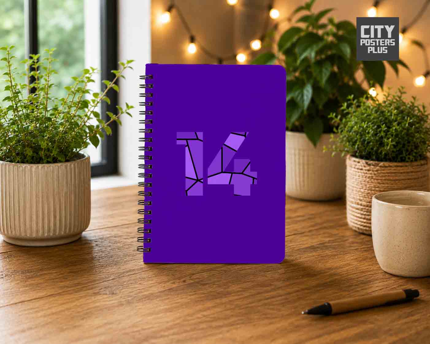 14 Number Notebook (Purple)