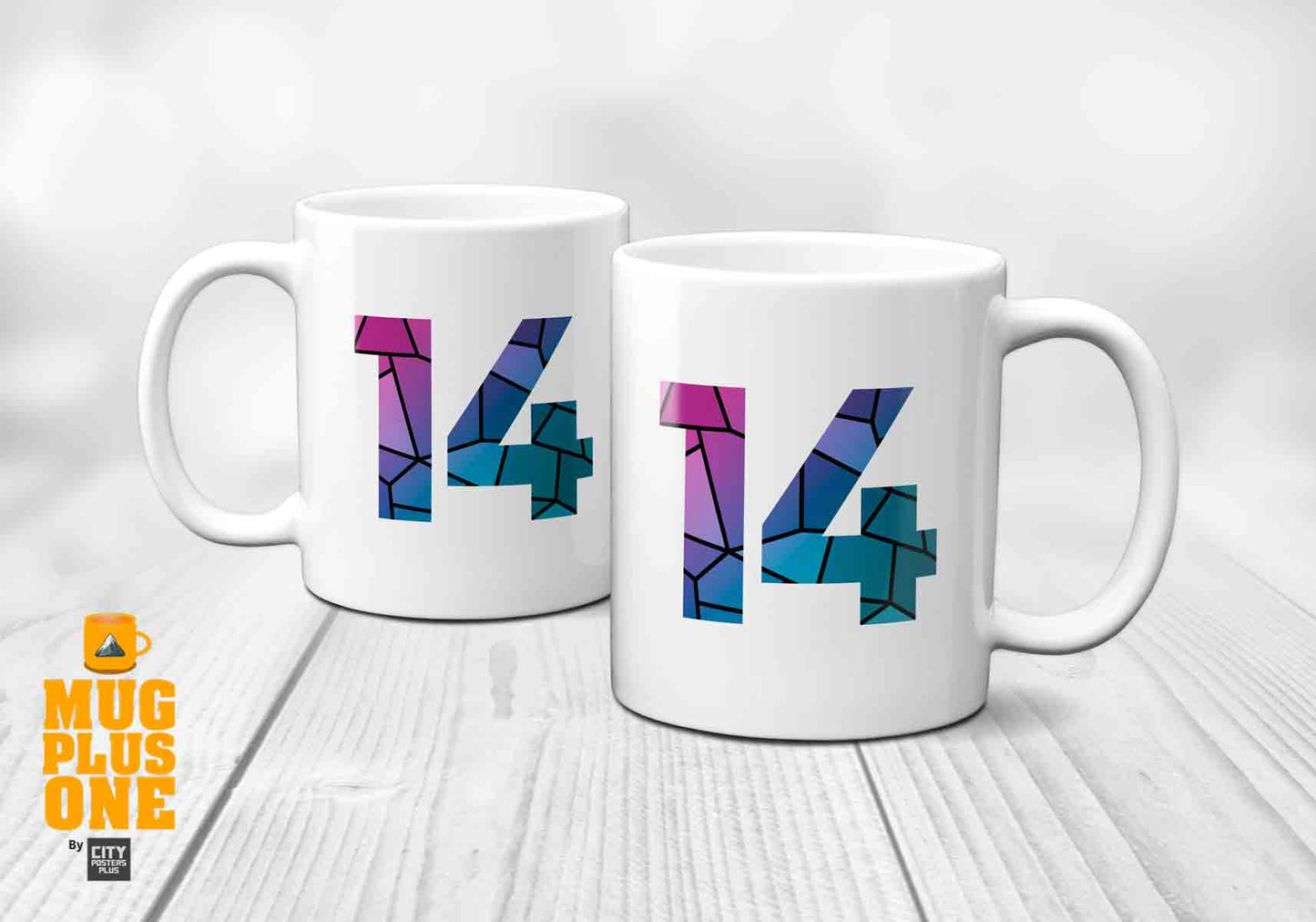 14 Number Mug (White)