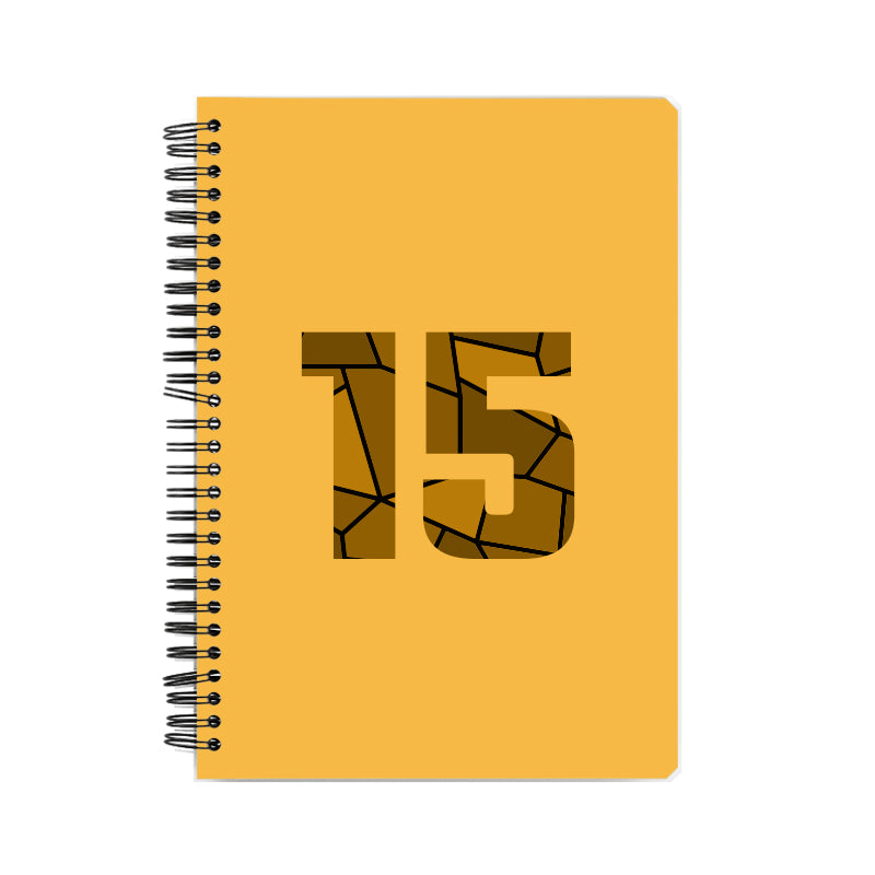 Notebook Plus One 15 Number Spiral Notebook (Golden Yellow)
