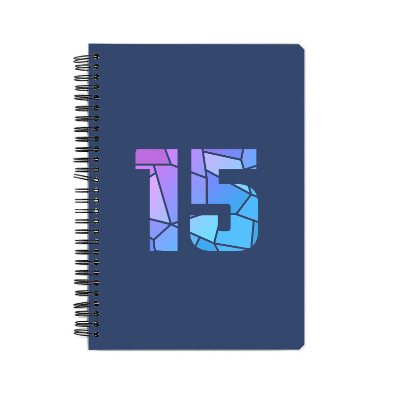 Notebook Plus One 15 Number Spiral Notebook (Navy Blue)