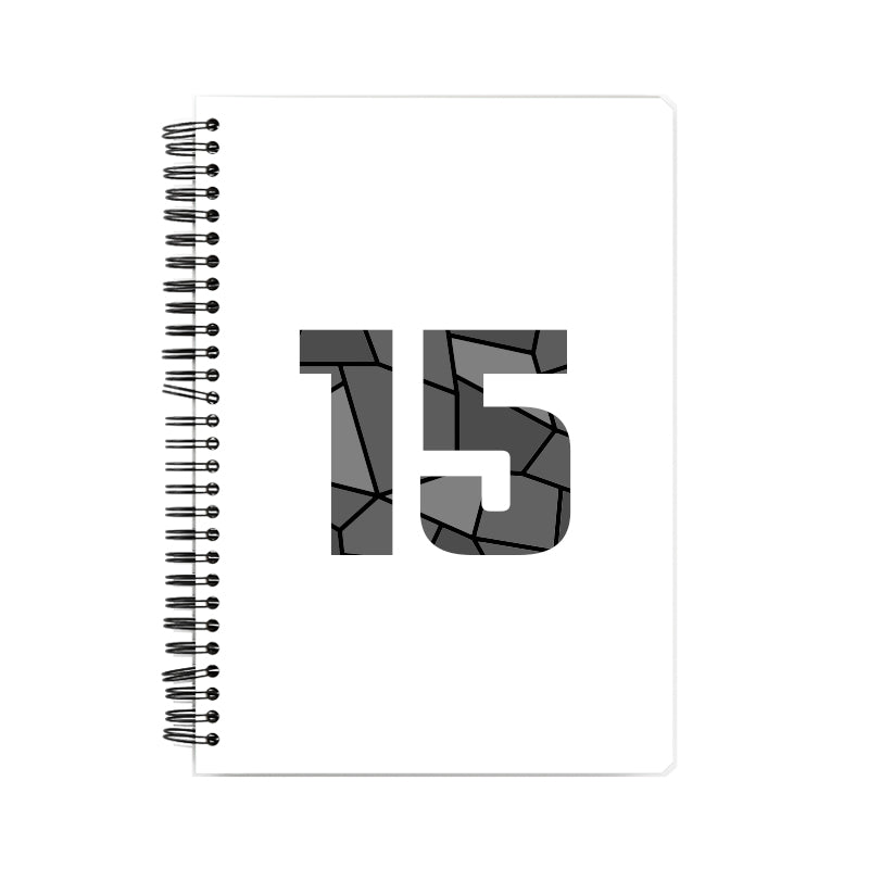 Notebook Plus One 15 Number Spiral Notebook (White)