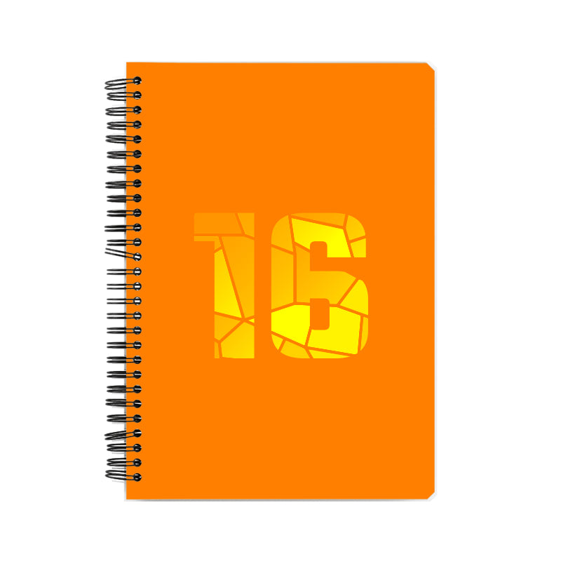 Notebook Plus One 16 Number Spiral Notebook (Orange)