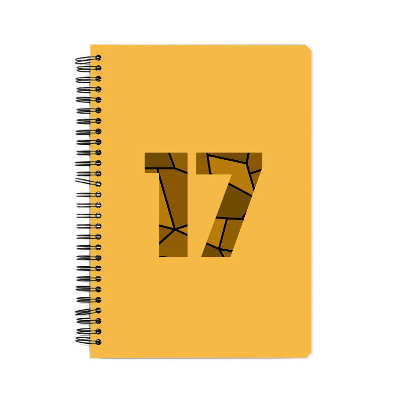 Notebook Plus One 17 Number Spiral Notebook (Golden Yellow)
