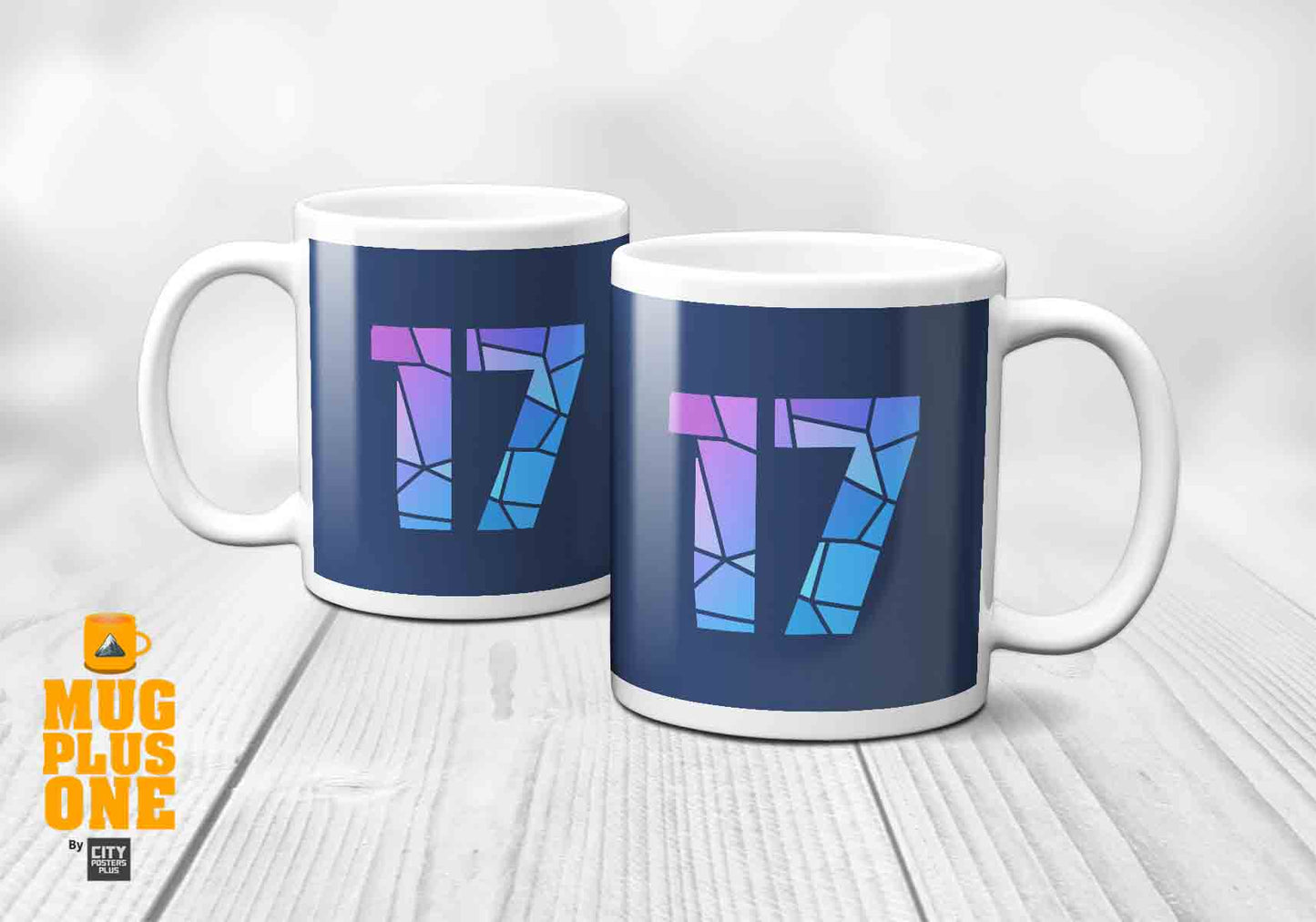 17 Number Mug (Navy Blue)