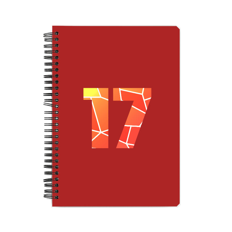 Notebook Plus One 17 Number Spiral Notebook (Red)