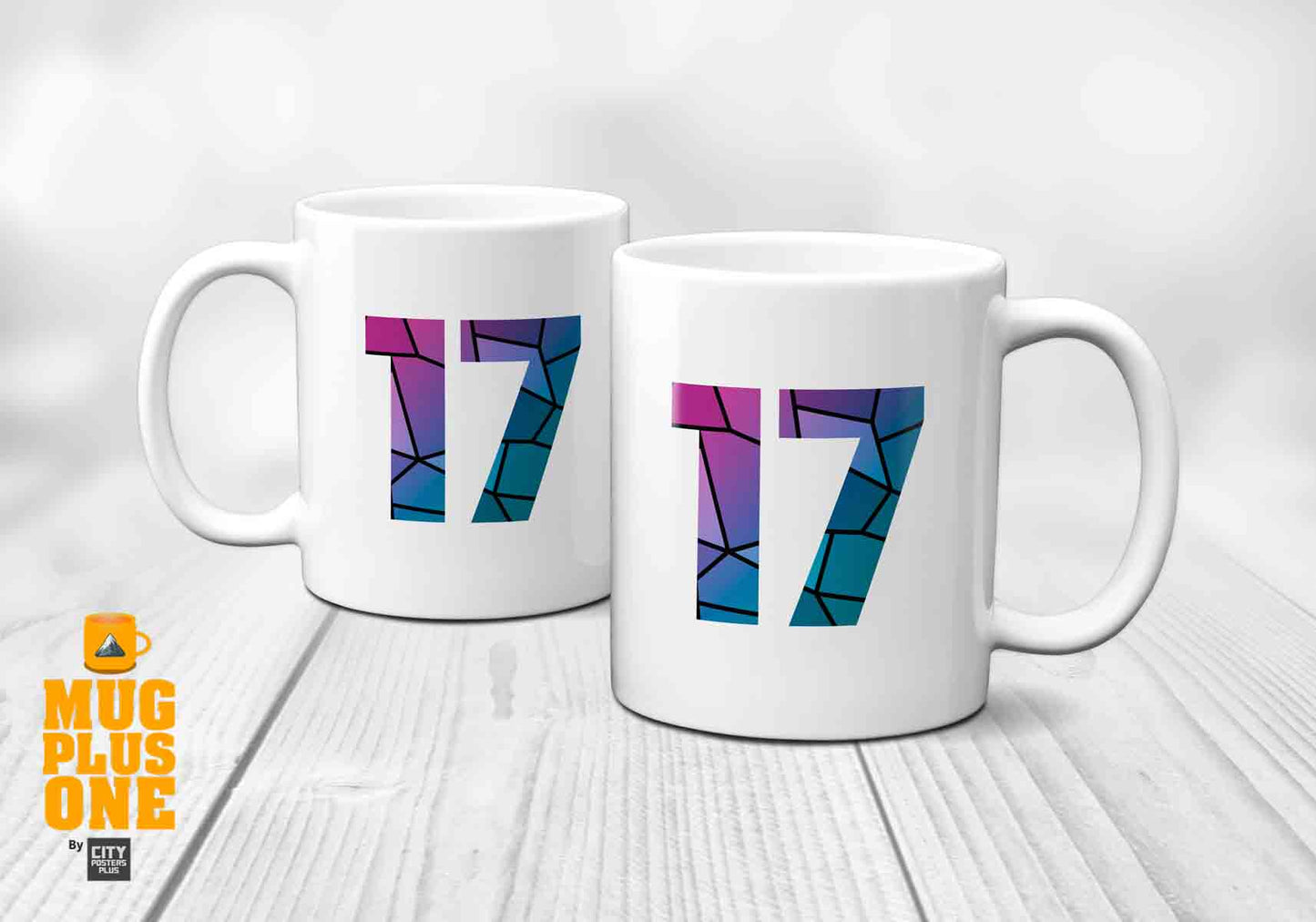 17 Number Mug (White)