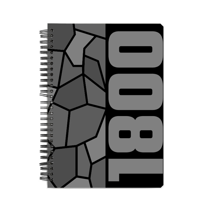 1800 Year Notebook (Black)