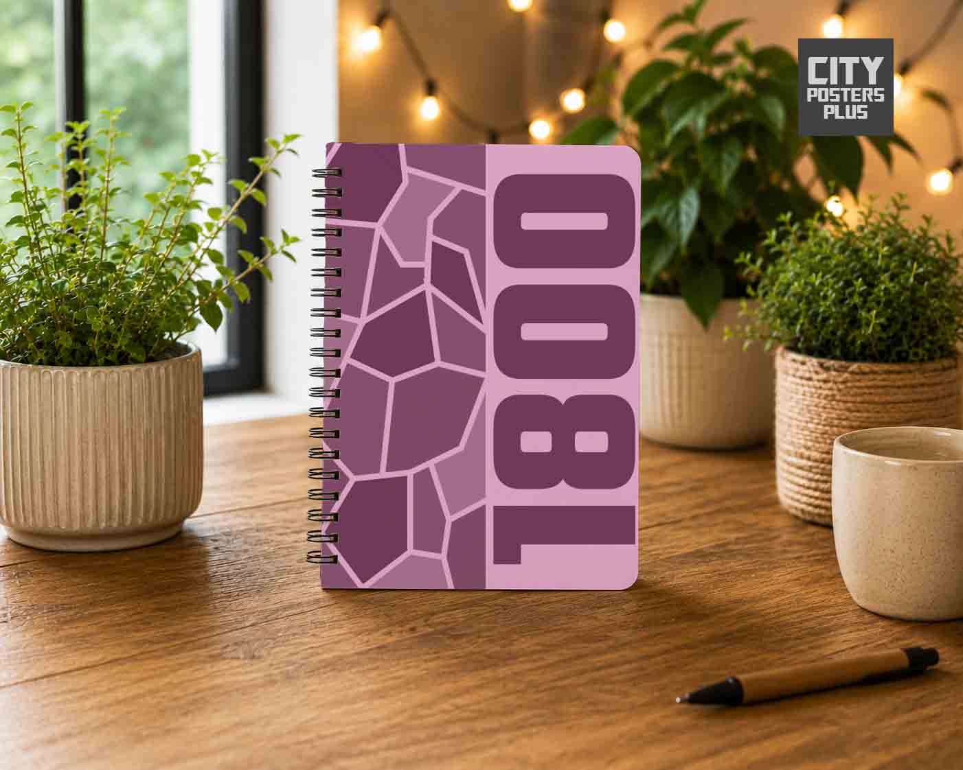 1800 Year Notebook (Light Pink)