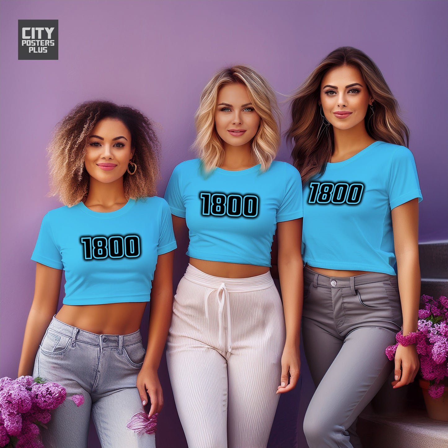 City Posters Plus 1800 Vintage Birth Year Women Crop Top
