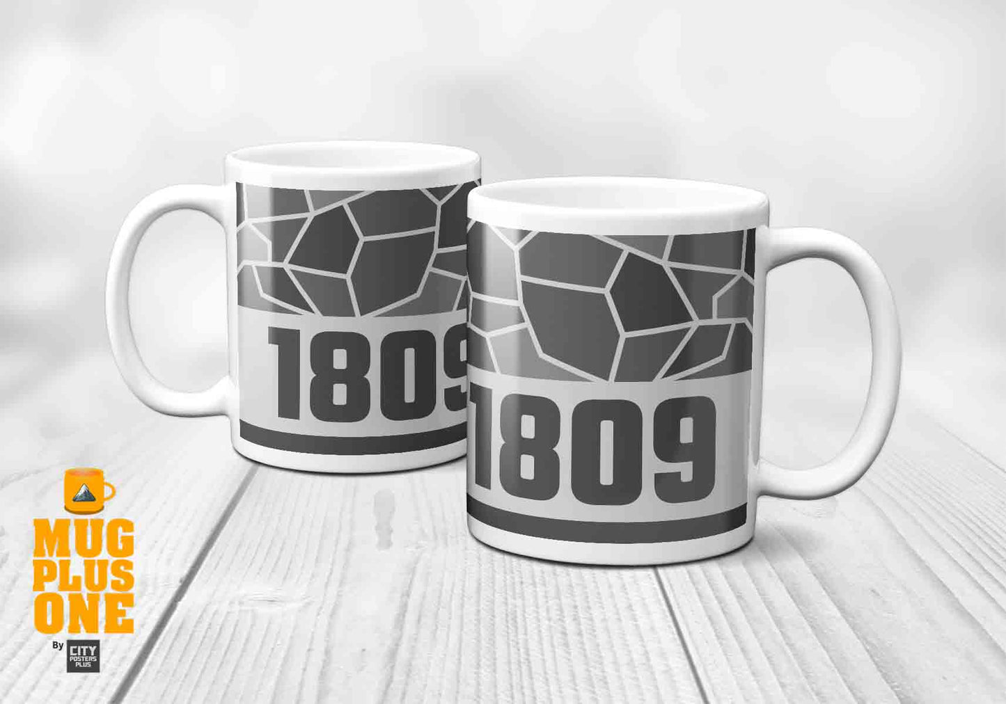 1809 Year Mug (11oz, Melange Grey)