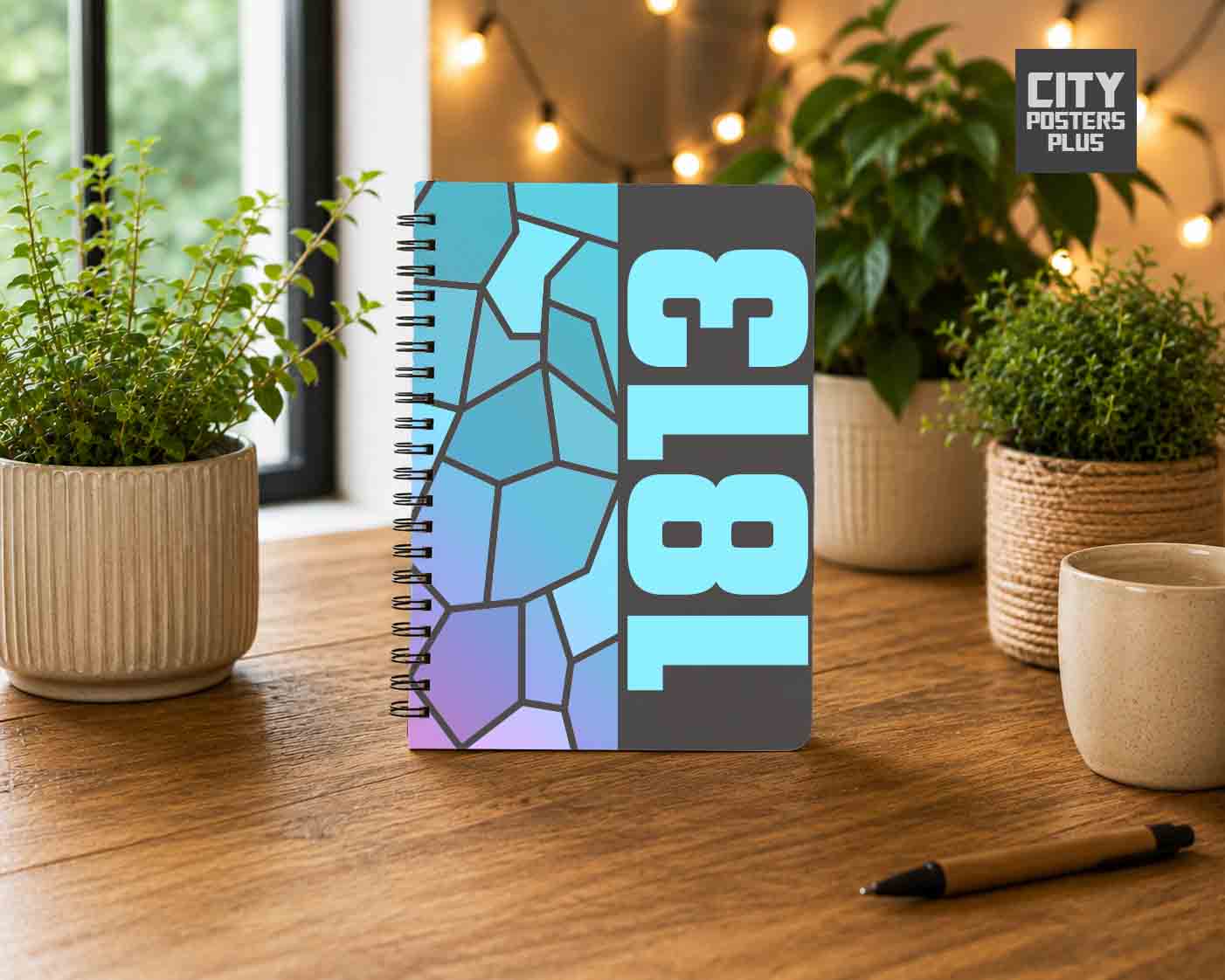 1813 Year Notebook (Charcoal Grey)