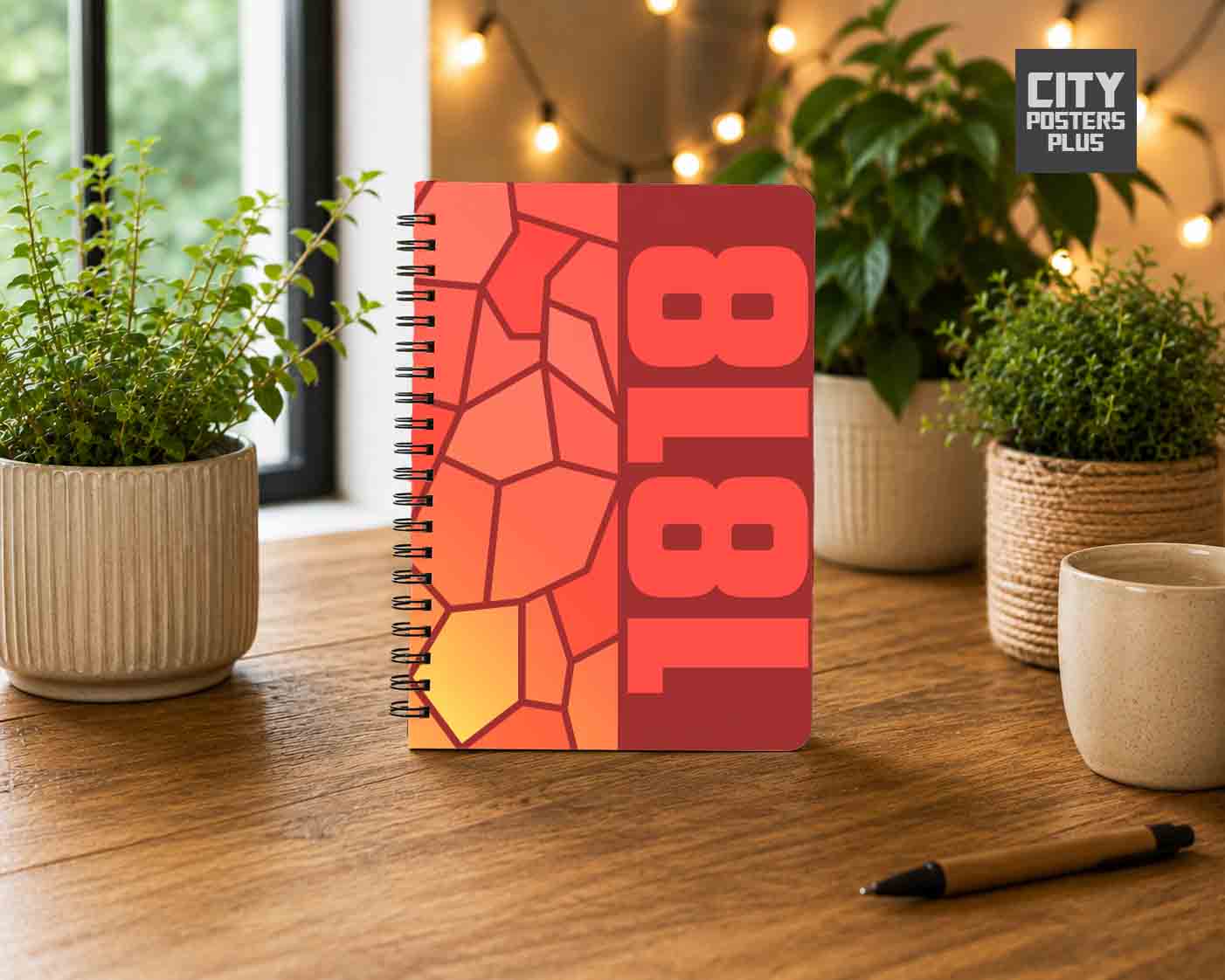 1818 Year Notebook (Red)