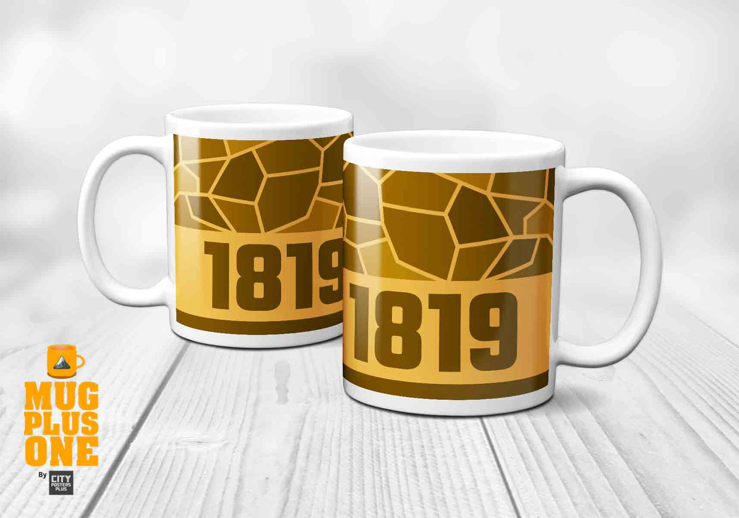 1819 Year Mug (11oz, Golden Yellow)