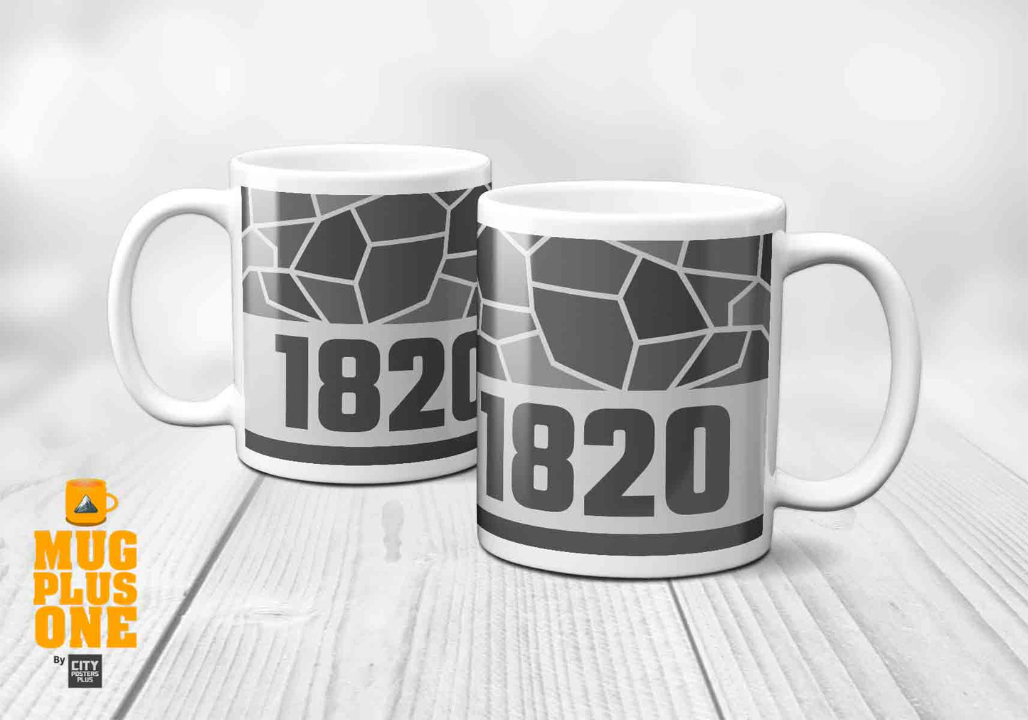 1820 Year Mug (11oz, Melange Grey)