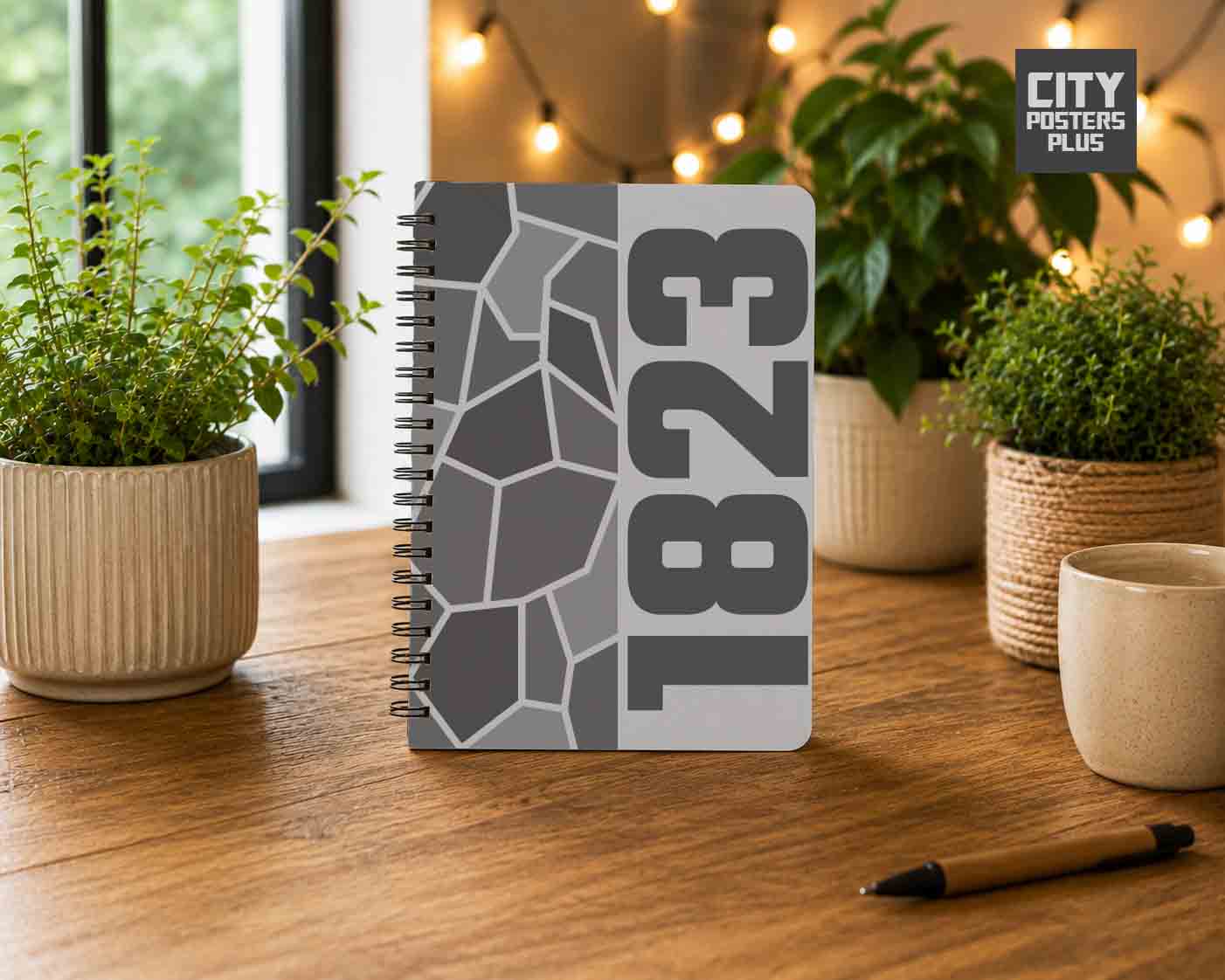 1823 Year Notebook (Melange Grey)