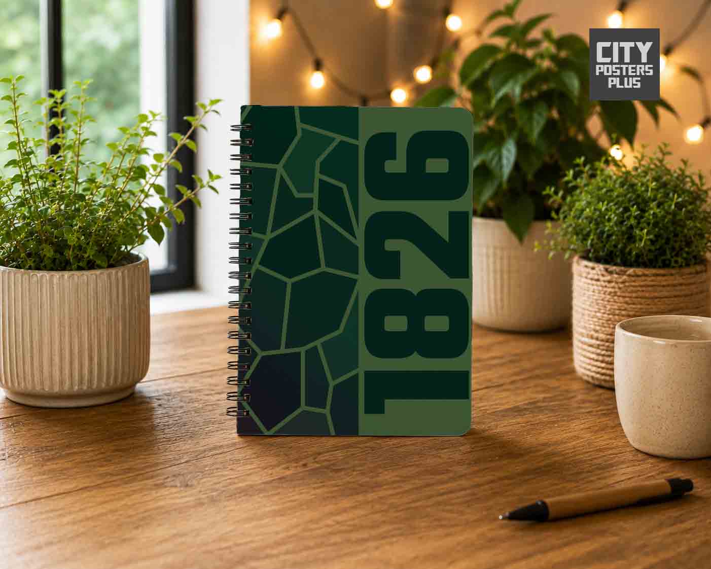 1826 Year Notebook (Olive Green)