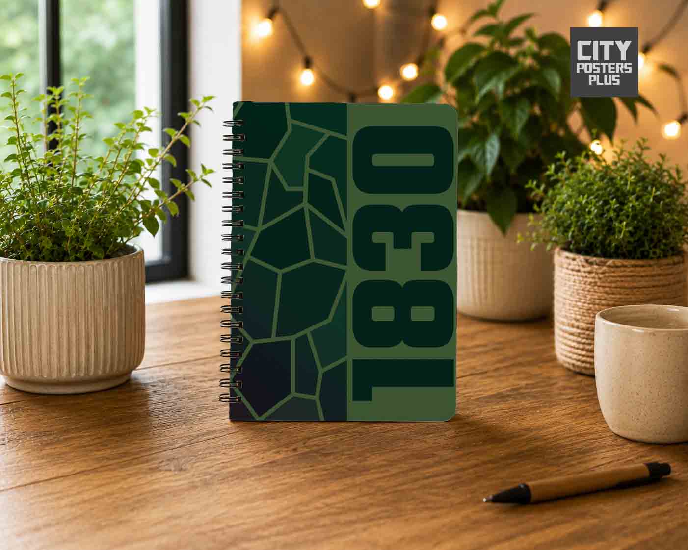 1830 Year Notebook (Olive Green)