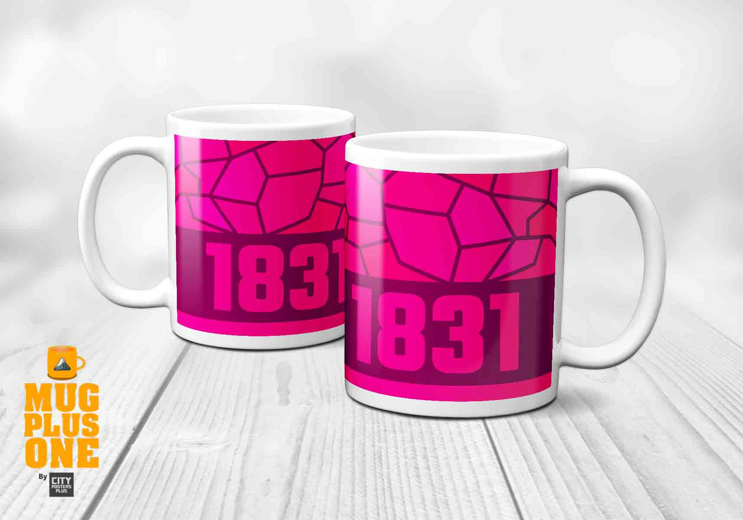 1831 Year Mug (11oz, Light Pink)