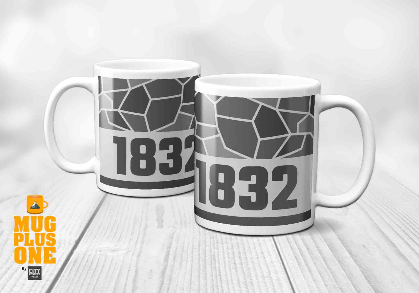 1832 Year Mug (11oz, Melange Grey)