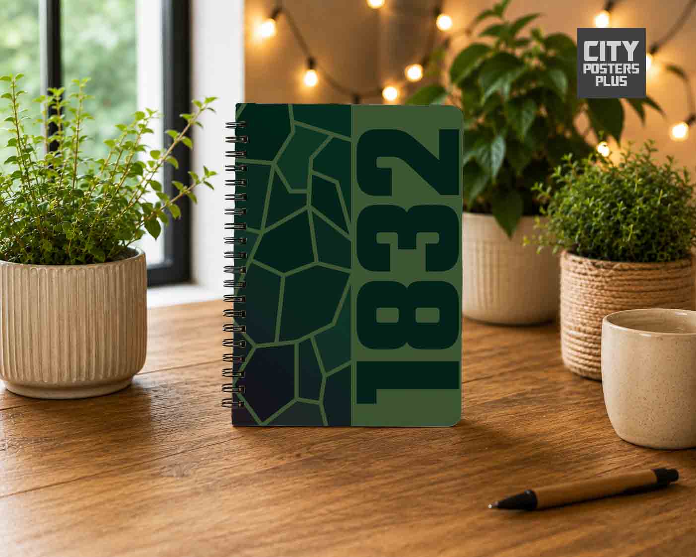 1832 Year Notebook (Olive Green)
