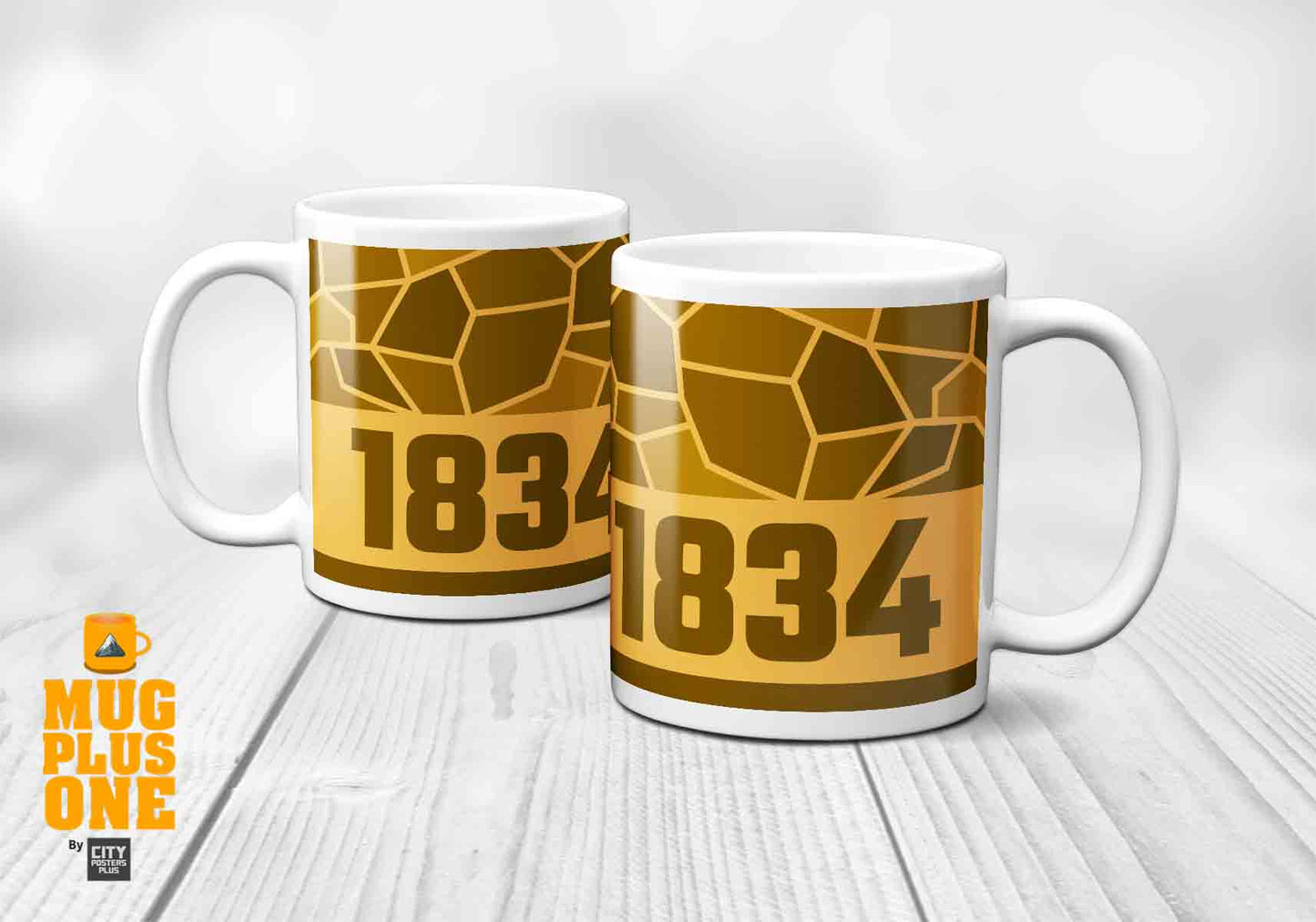 1834 Year Mug (11oz, Golden Yellow)