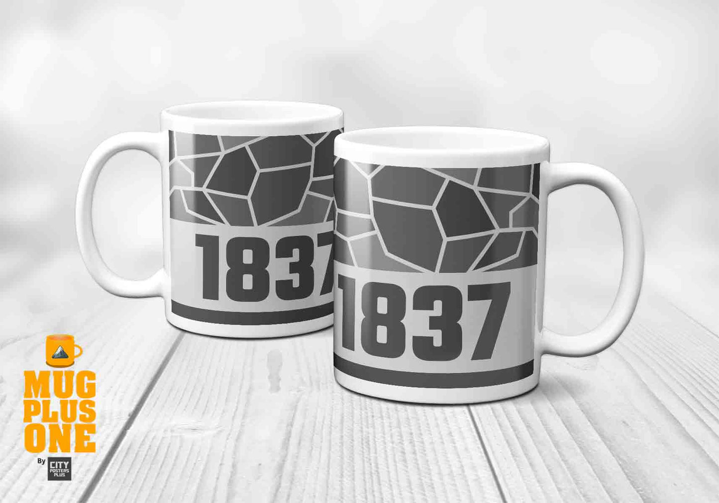 1837 Year Mug (11oz, Melange Grey)