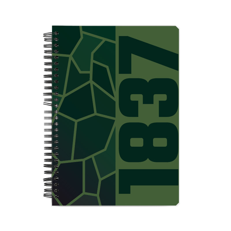 1837 Year Notebook (Olive Green)