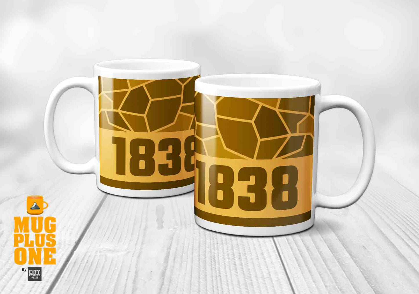 1838 Year Mug (11oz, Golden Yellow)