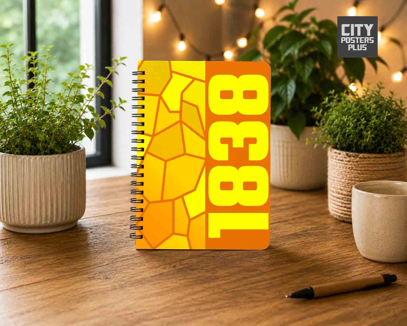 1838 Year Notebook (Orange)