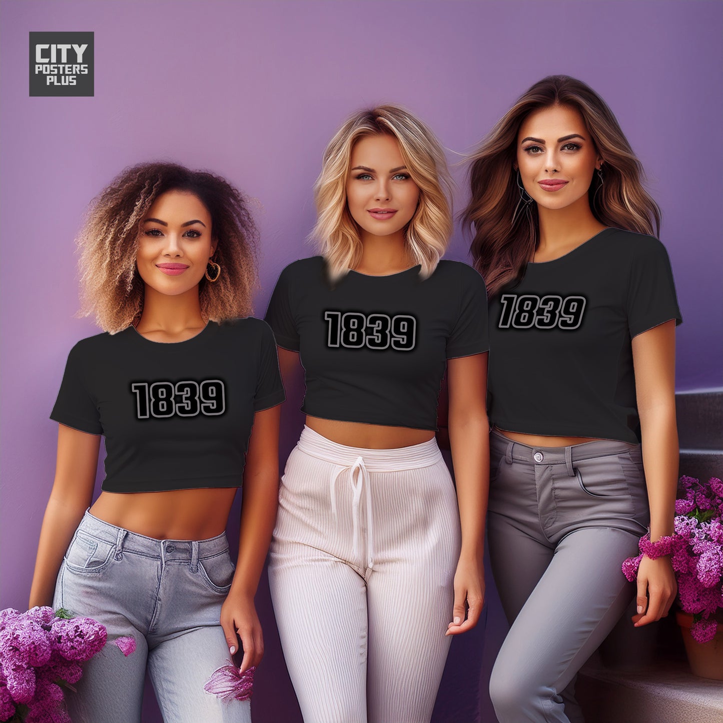 City Posters Plus 1839 Vintage Birth Year Women Crop Top