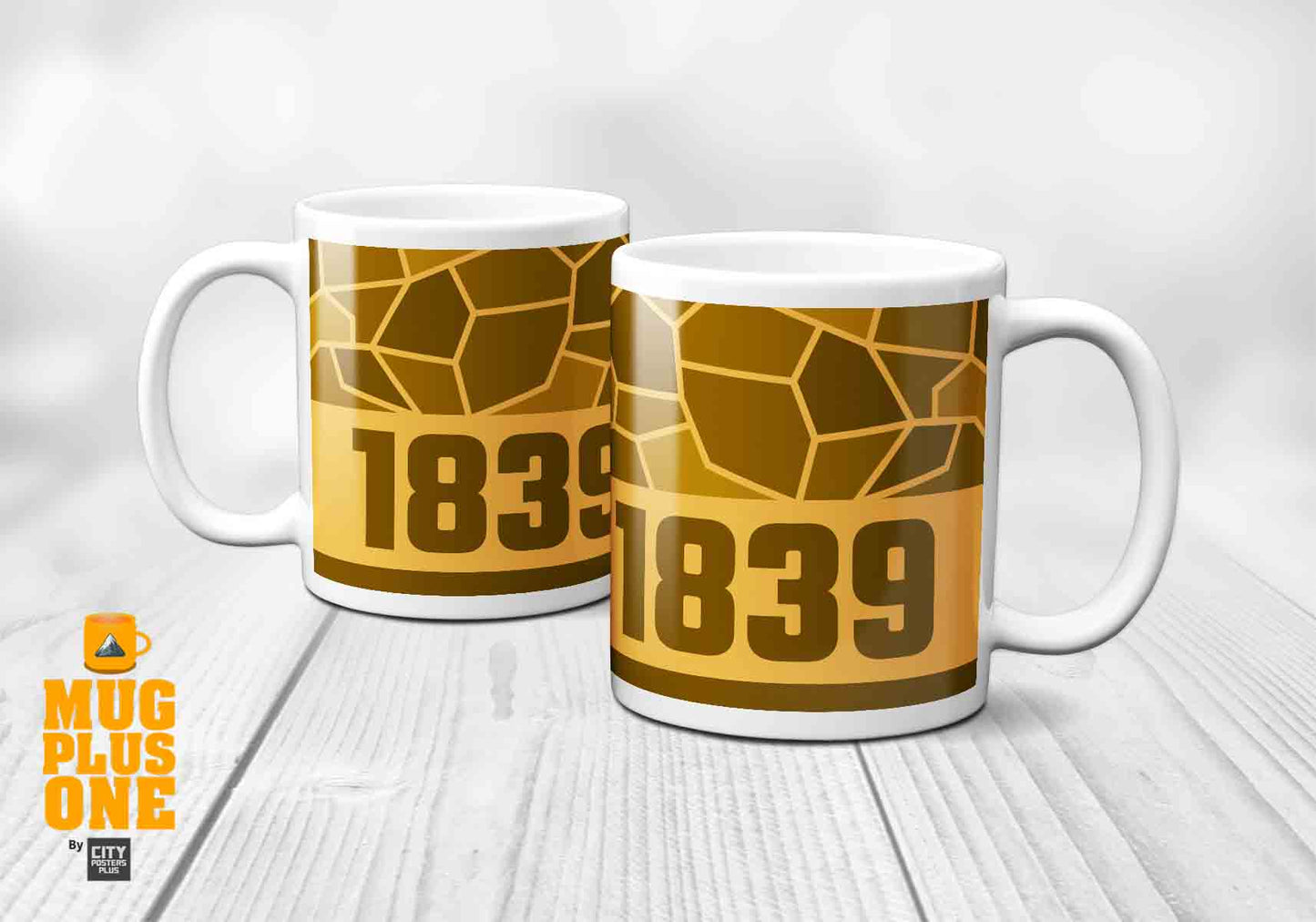 1839 Year Mug (11oz, Golden Yellow)