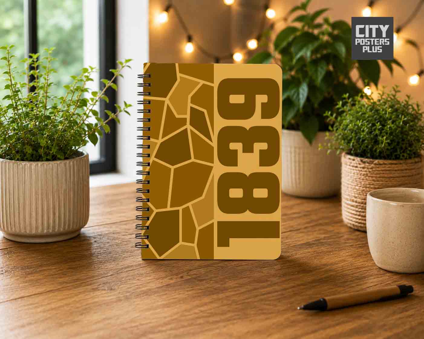 1839 Year Notebook (Golden Yellow)