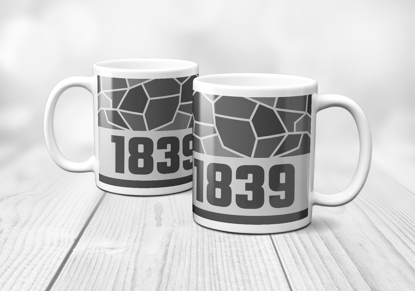 1839 Year Mug (11oz, Melange Grey)