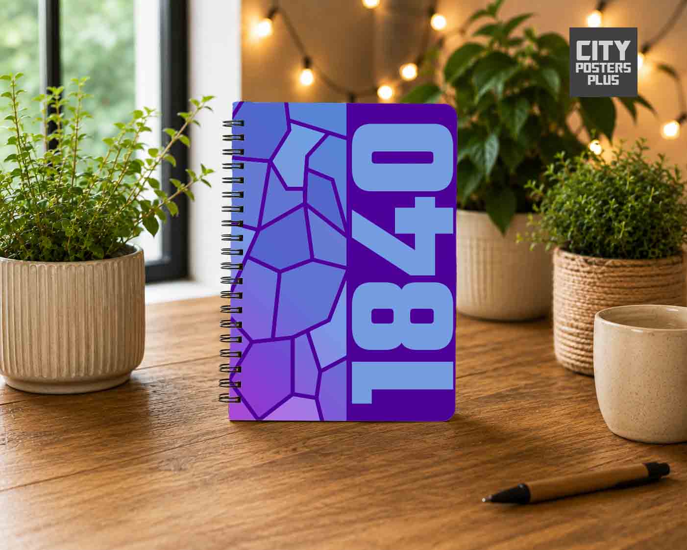 1840 Year Notebook (Purple)