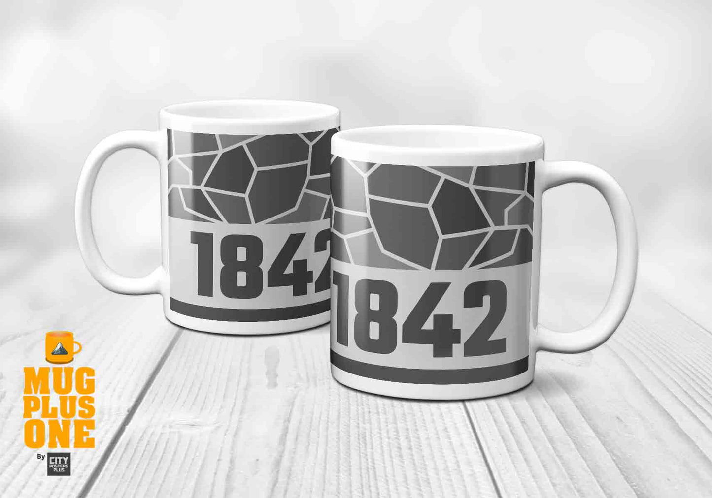 1842 Year Mug (11oz, Melange Grey)