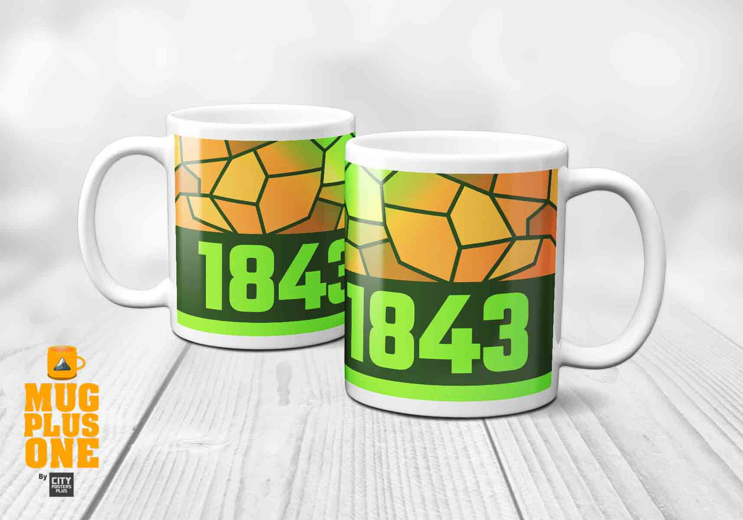 1843 Year Mug (11oz, Olive Green)