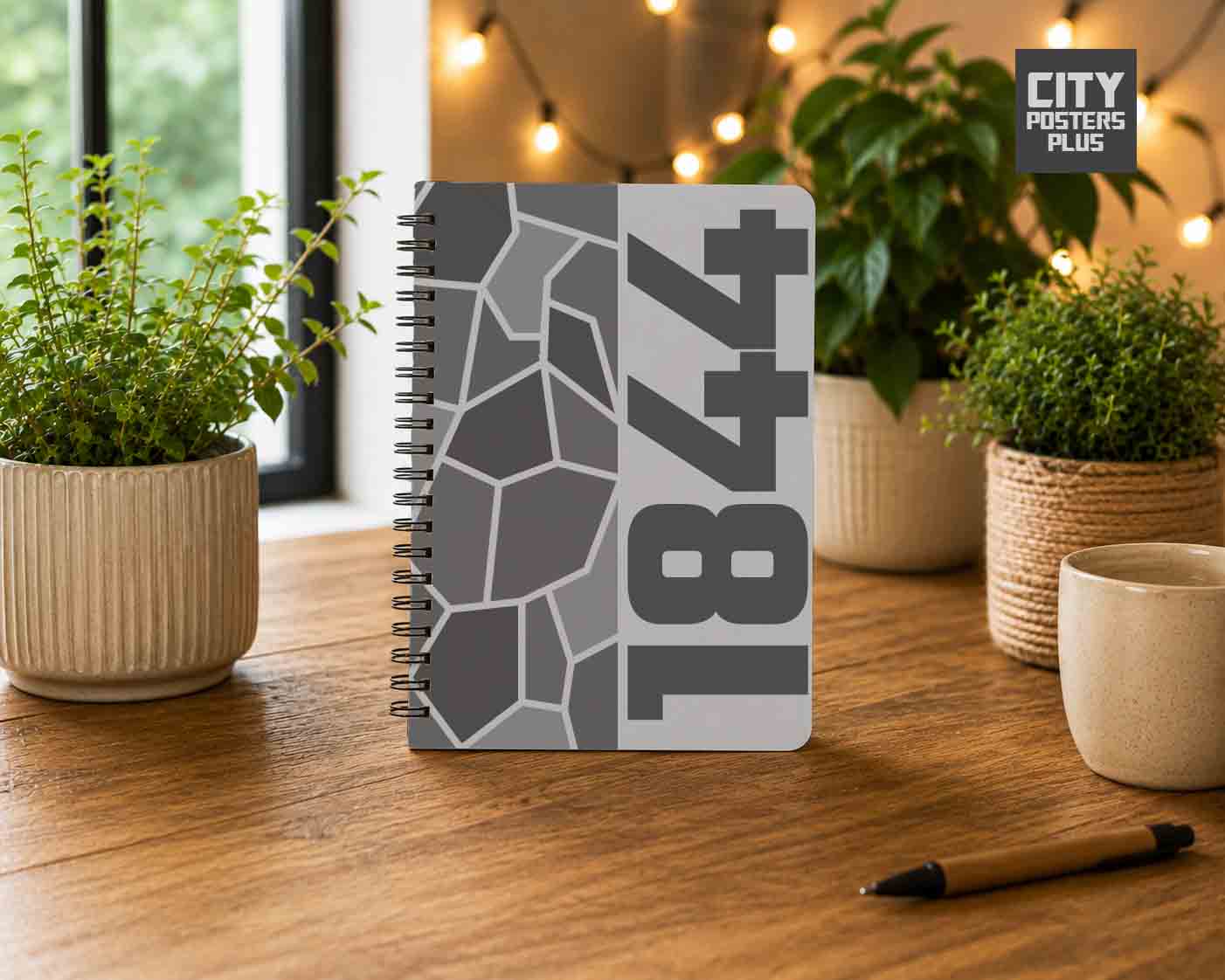 1844 Year Notebook (Melange Grey)