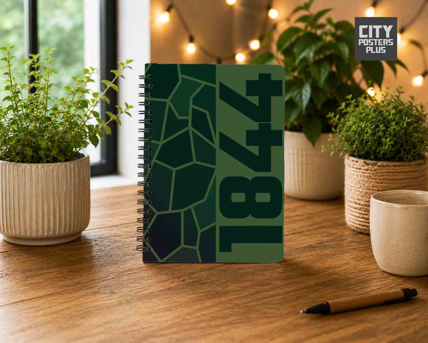 1844 Year Notebook (Olive Green)