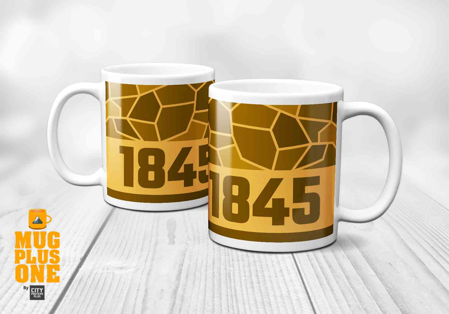 1845 Year Mug (11oz, Golden Yellow)