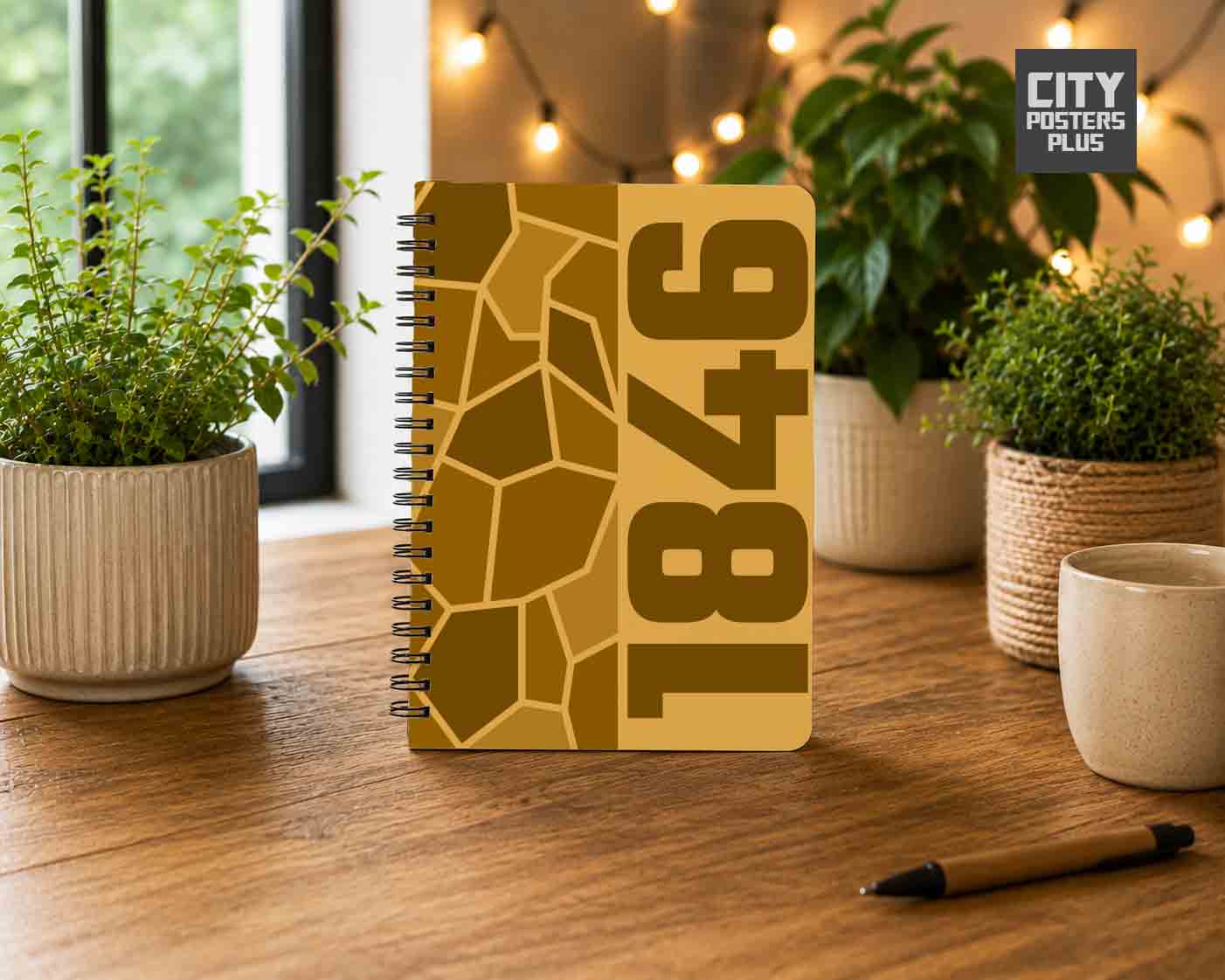 1846 Year Notebook (Golden Yellow)