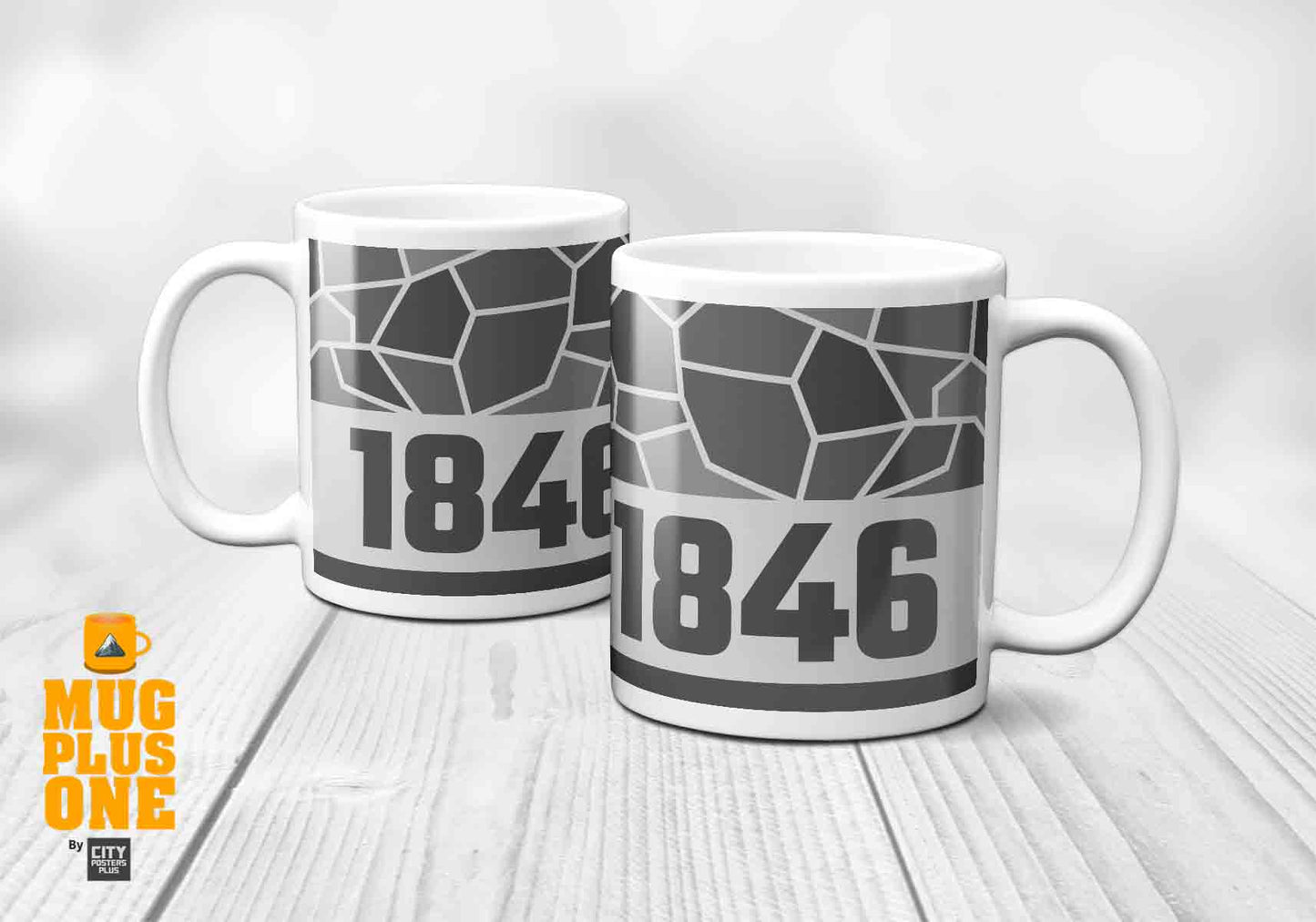 1846 Year Mug (11oz, Melange Grey)