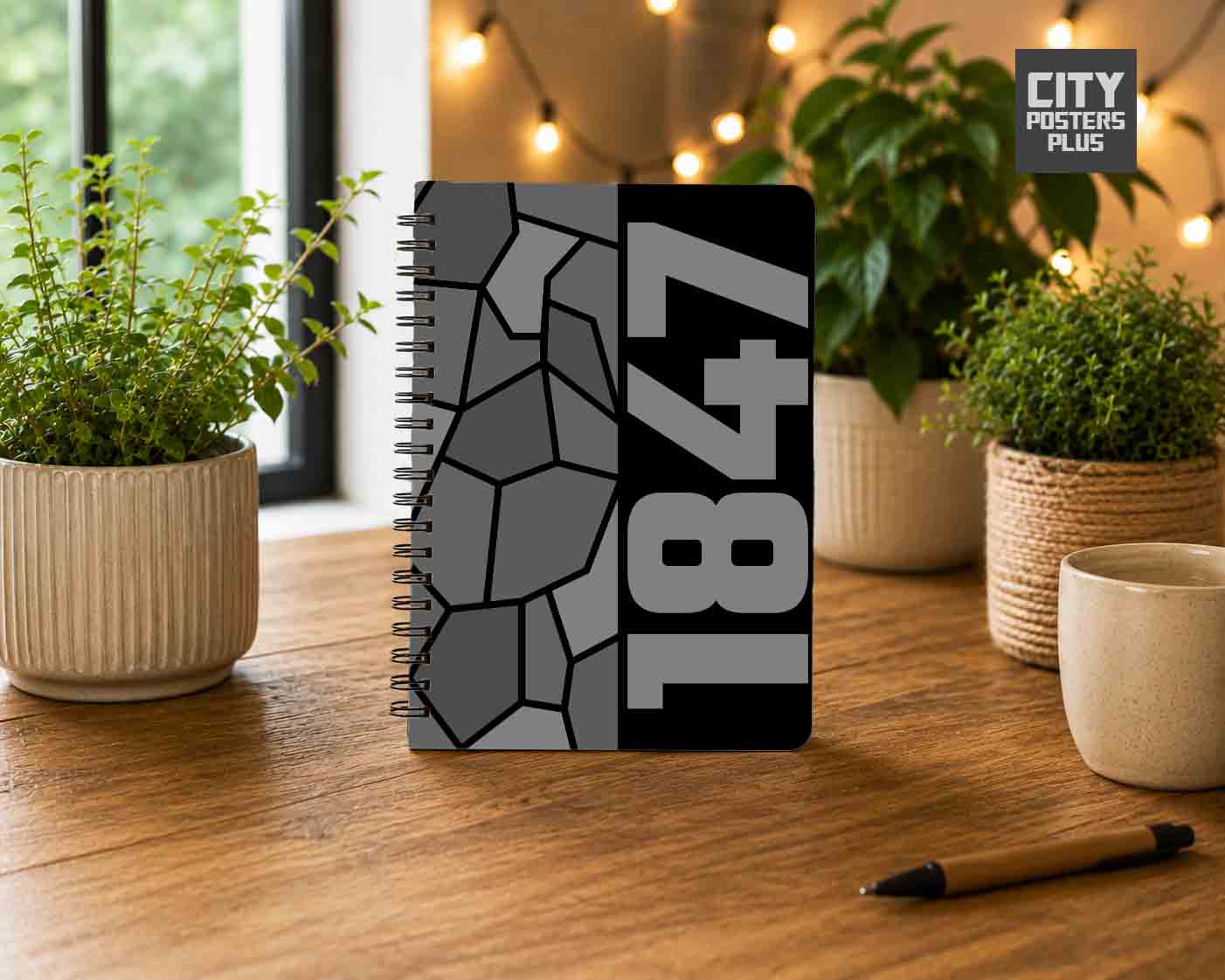 1847 Year Notebook (Black)