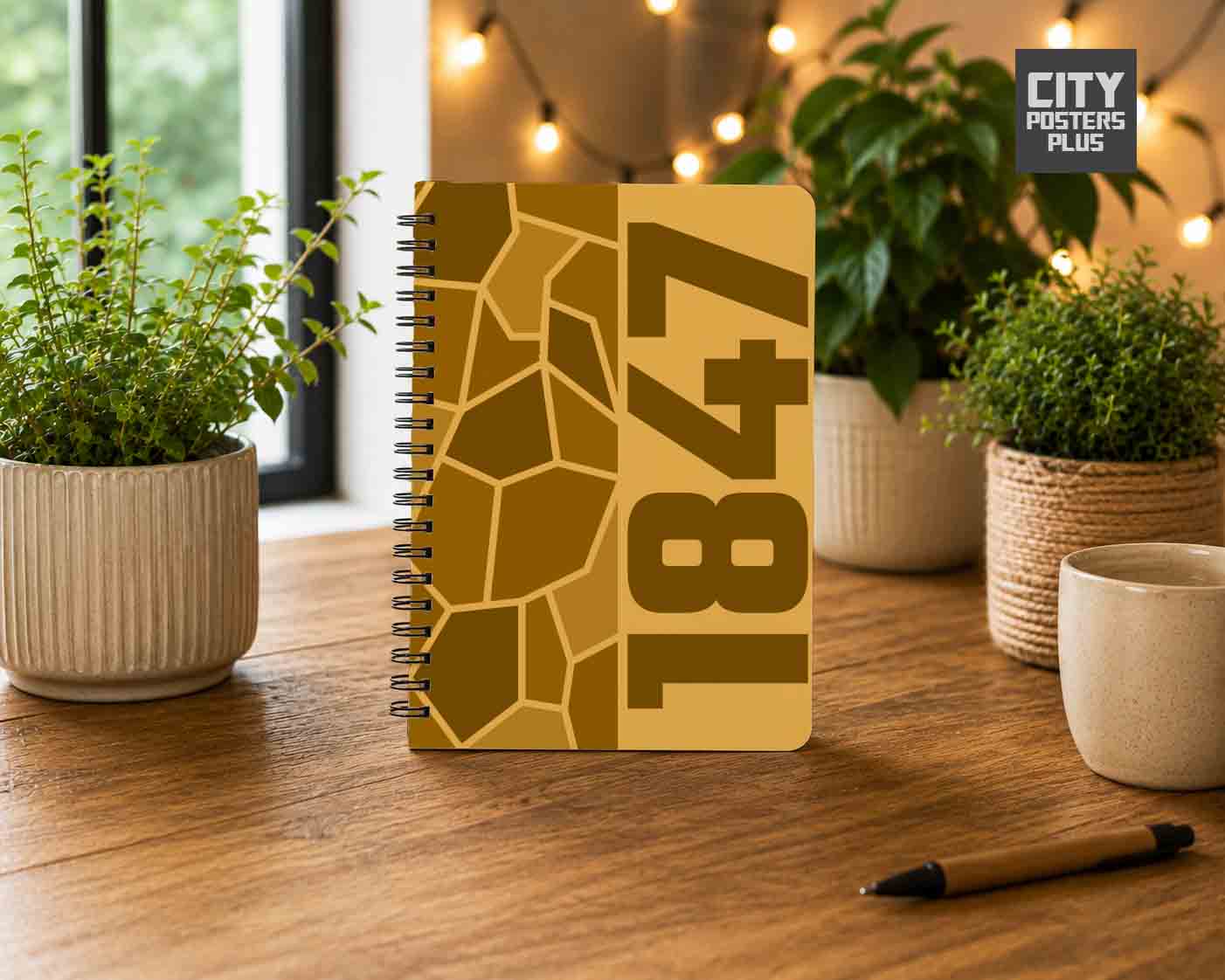 1847 Year Notebook (Golden Yellow)