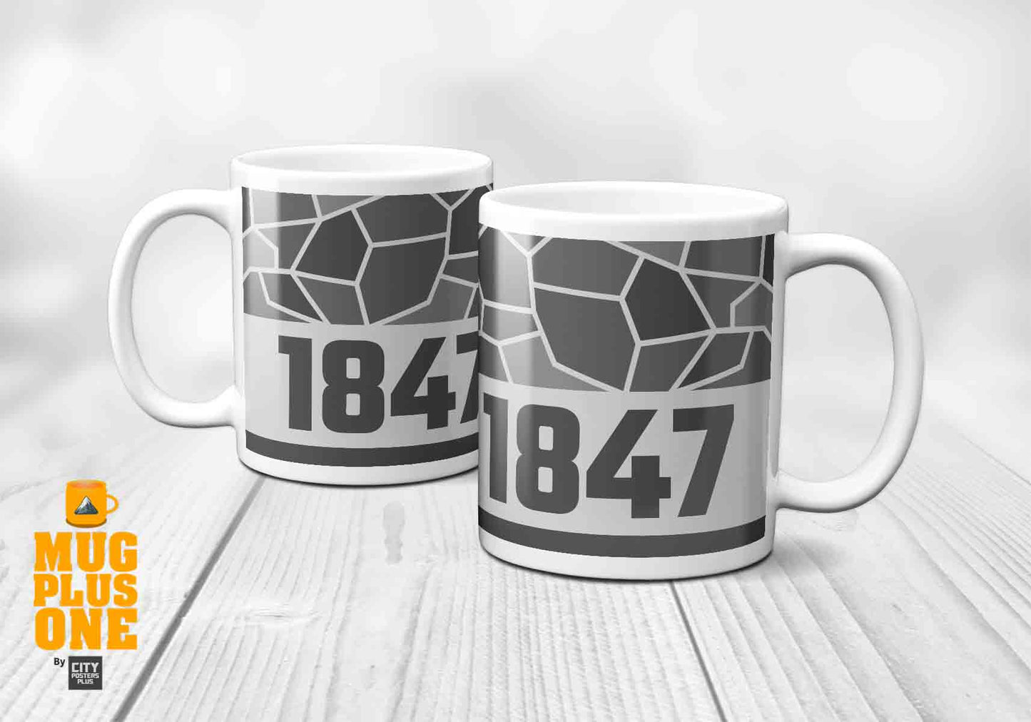 1847 Year Mug (11oz, Melange Grey)