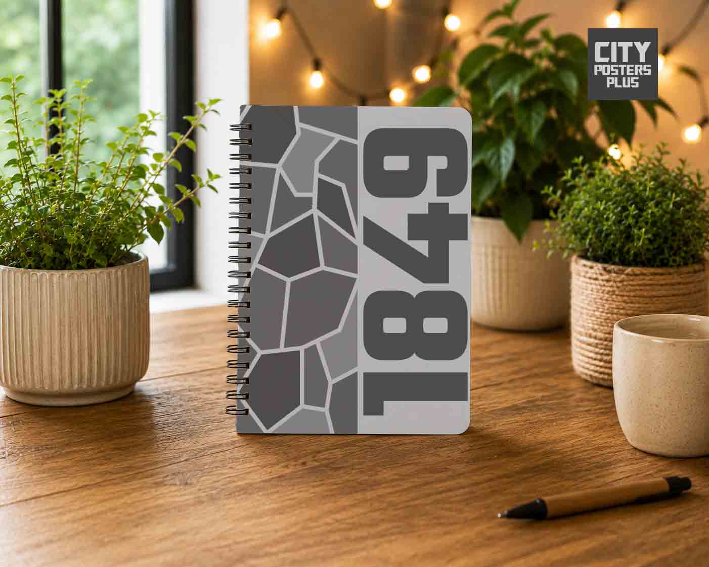 1849 Year Notebook (Melange Grey)