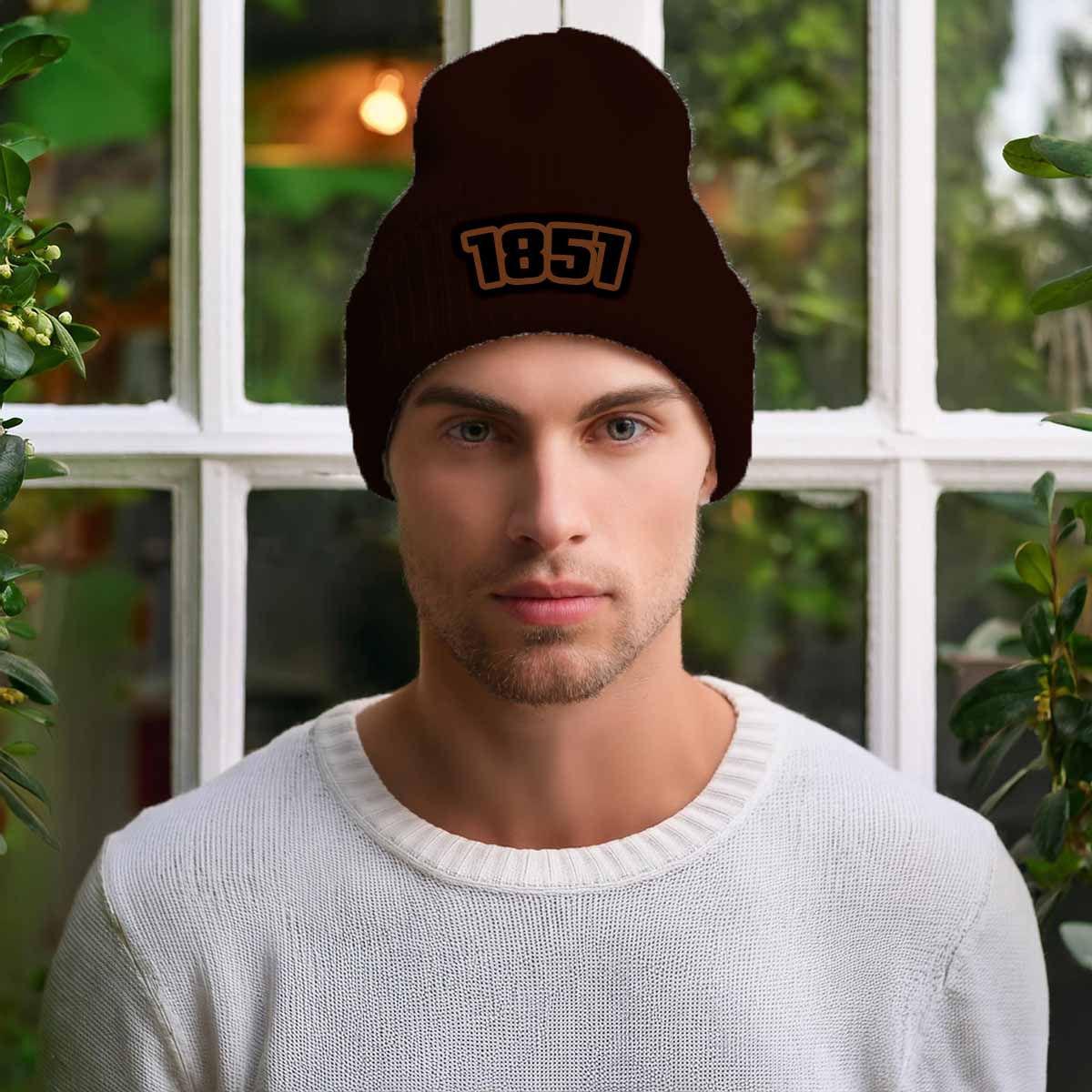 1851 Year Beanie | Vintage & Future Year Knit Winter Hat | Beanies Plus by City Posters Plus