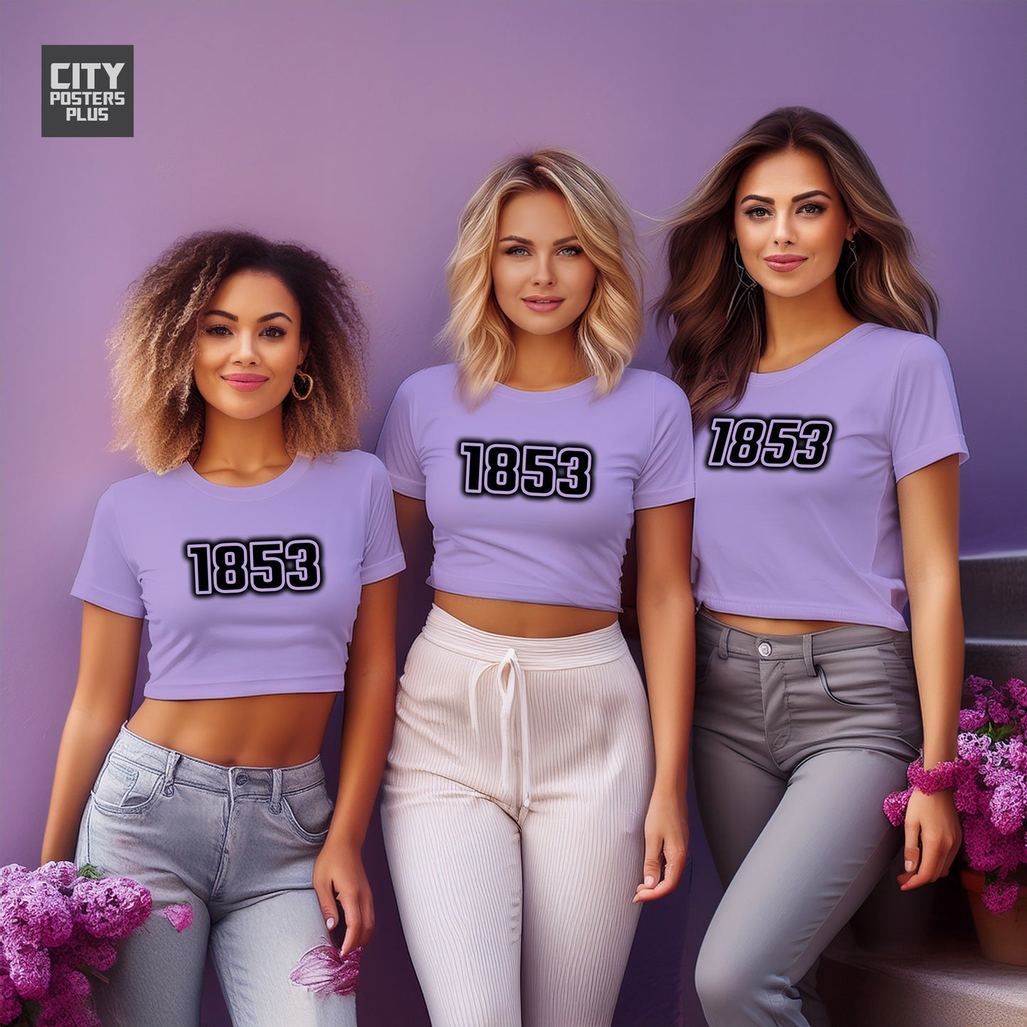 City Posters Plus 1853 Vintage Birth Year Women Crop Top