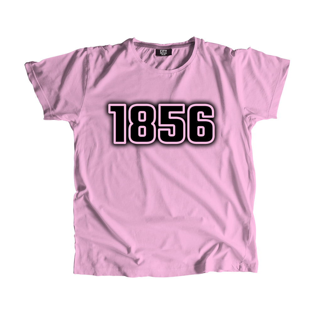 1856 Vintage Heritage Year Men Unisex T-Shirt (Light Pink)