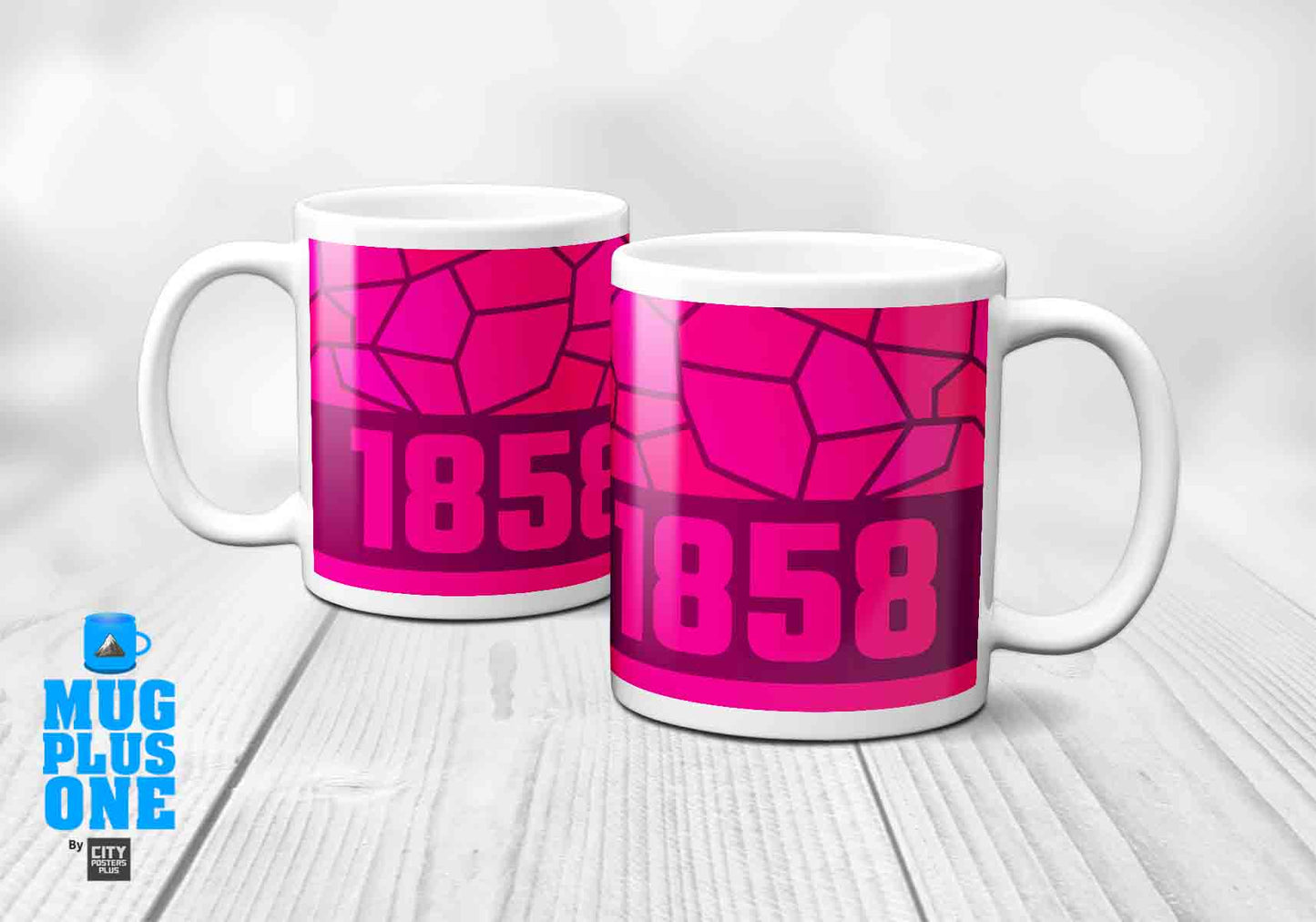 1858 Year Mug (11oz, Light Pink)