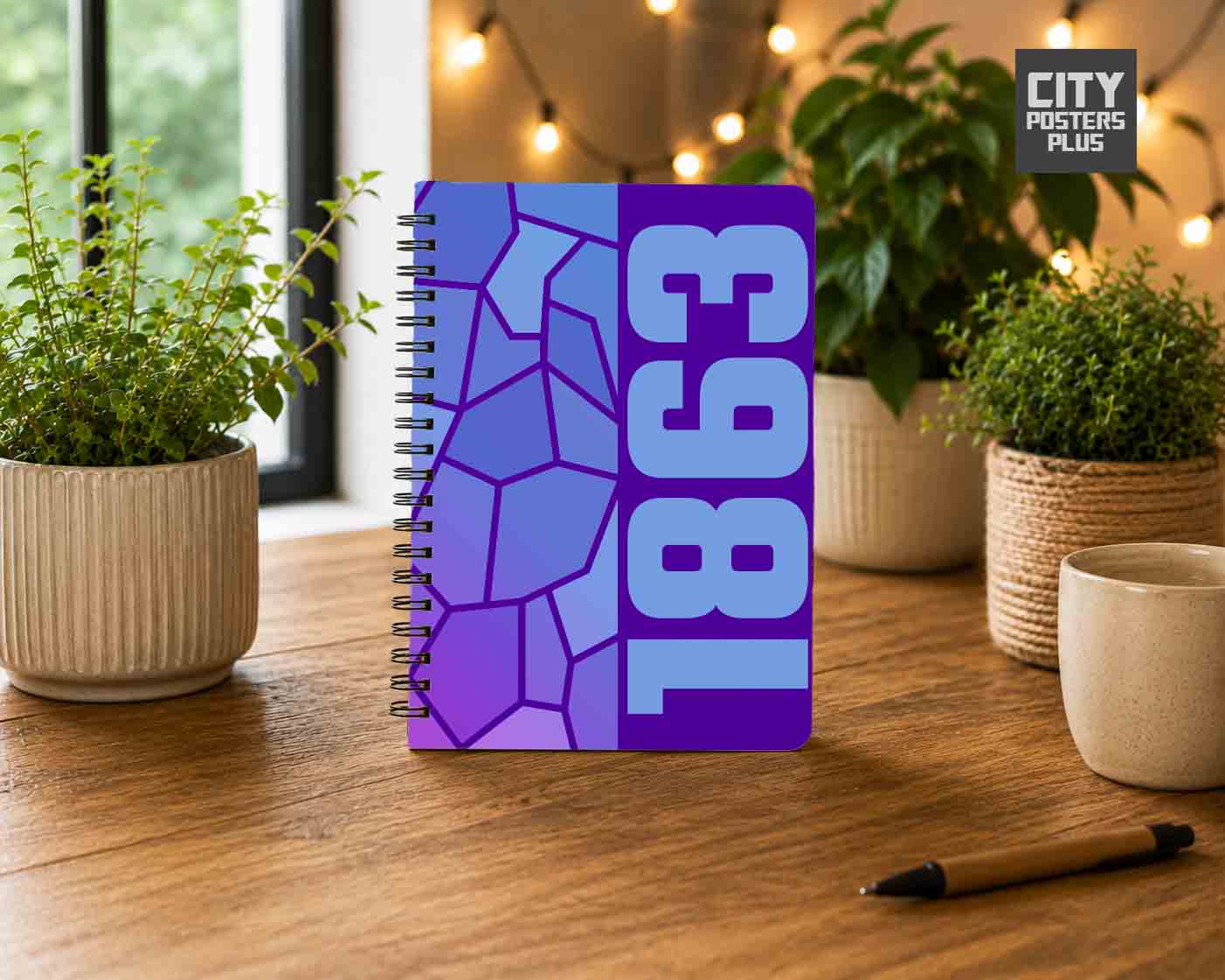 1863 Year Notebook (Purple)